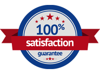 100% satisfaction guaranteed badge