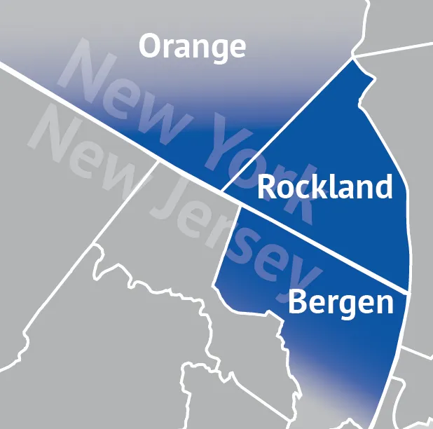 Clarkstown HVAC service area map